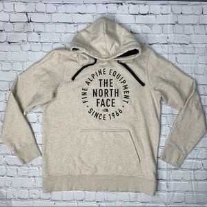 north face cream hoodie